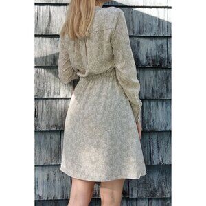 Beige floral dress